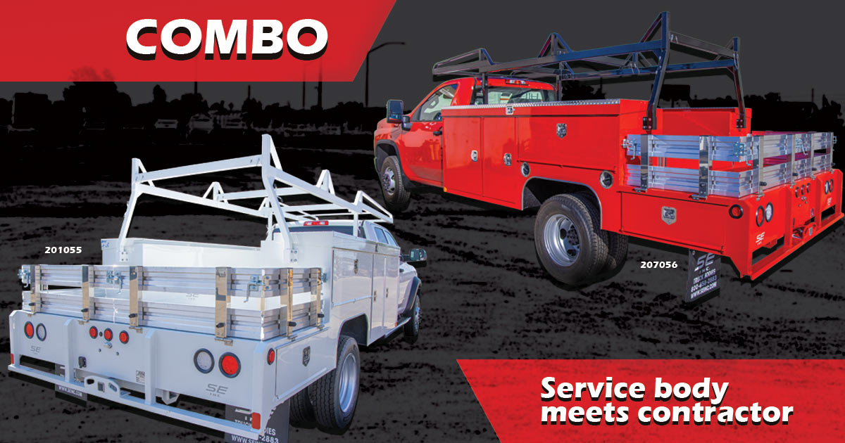 Scelzi Combo bodies are a cross between Service Bodies and Contractor Bodies