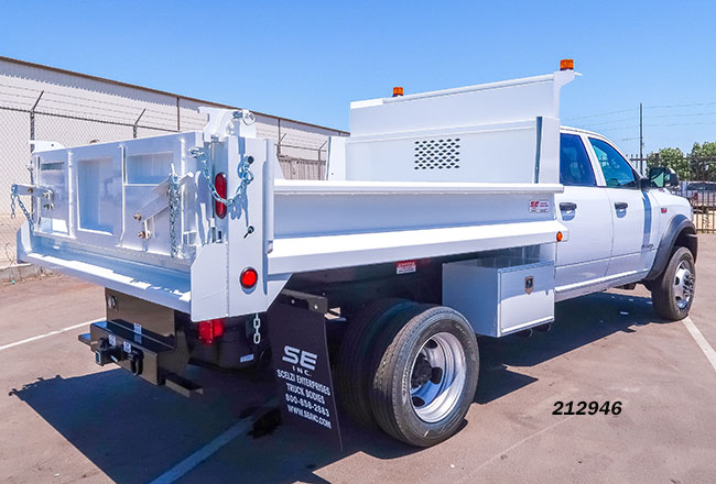 Scelzi White Dump Bed Truck Body