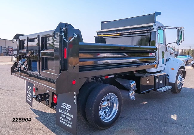 Black Scelzi Dump Bed Truck Body