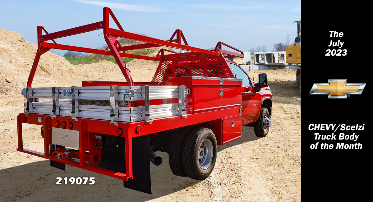 Scelzi Red Contractor Truck Body