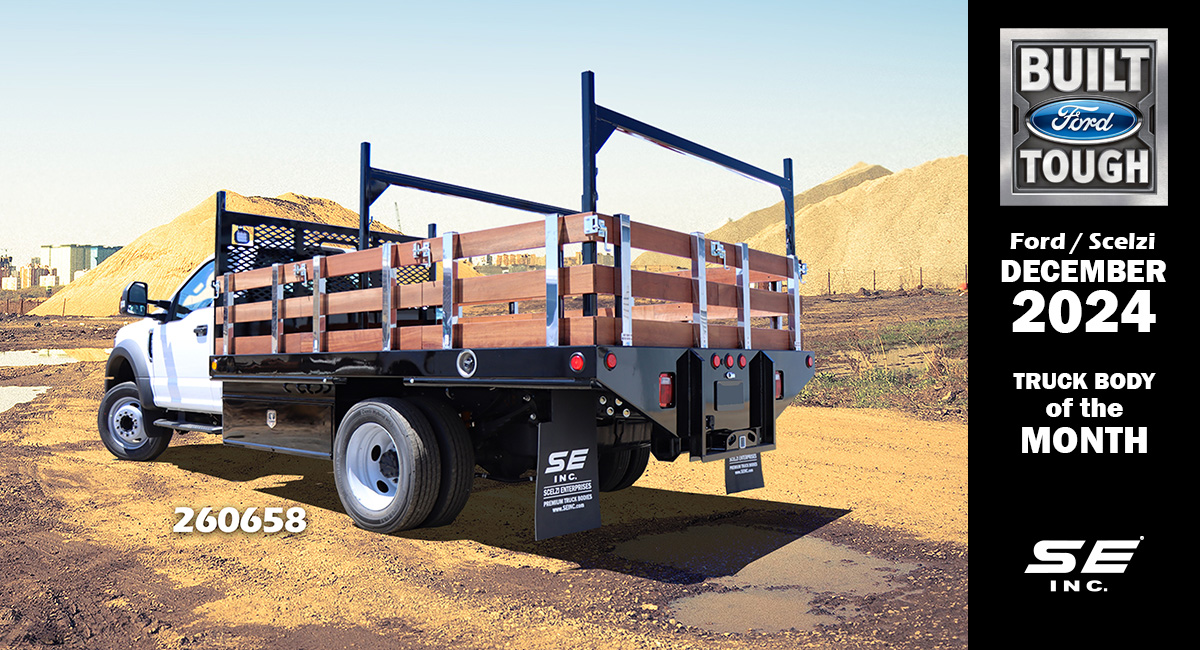 DECEMBER 2024 DECEMBER/Ford Scelzi Truck Body of the Month