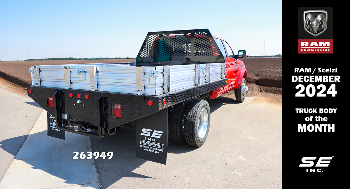 DECEMBER 2024 DECEMBER/RAM Scelzi Truck Body of the Month