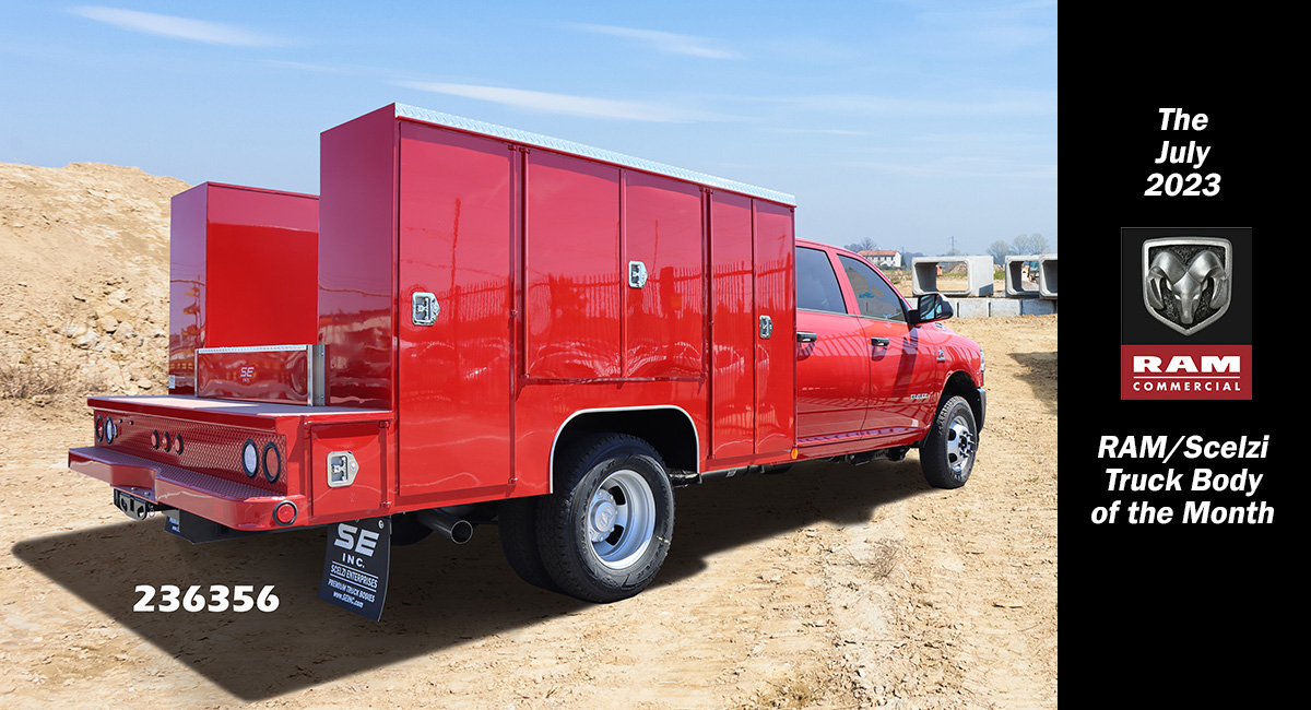 Scelzi Red Service Truck Body