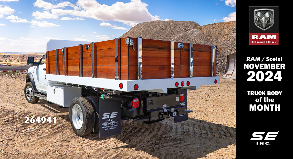 NOVEMBER 2024 NOVEMBER/RAM Scelzi Truck Body of the Month