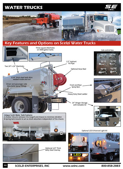 Water Tank Body Specs